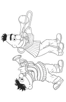 Bert en Ernie kleurplaat 3